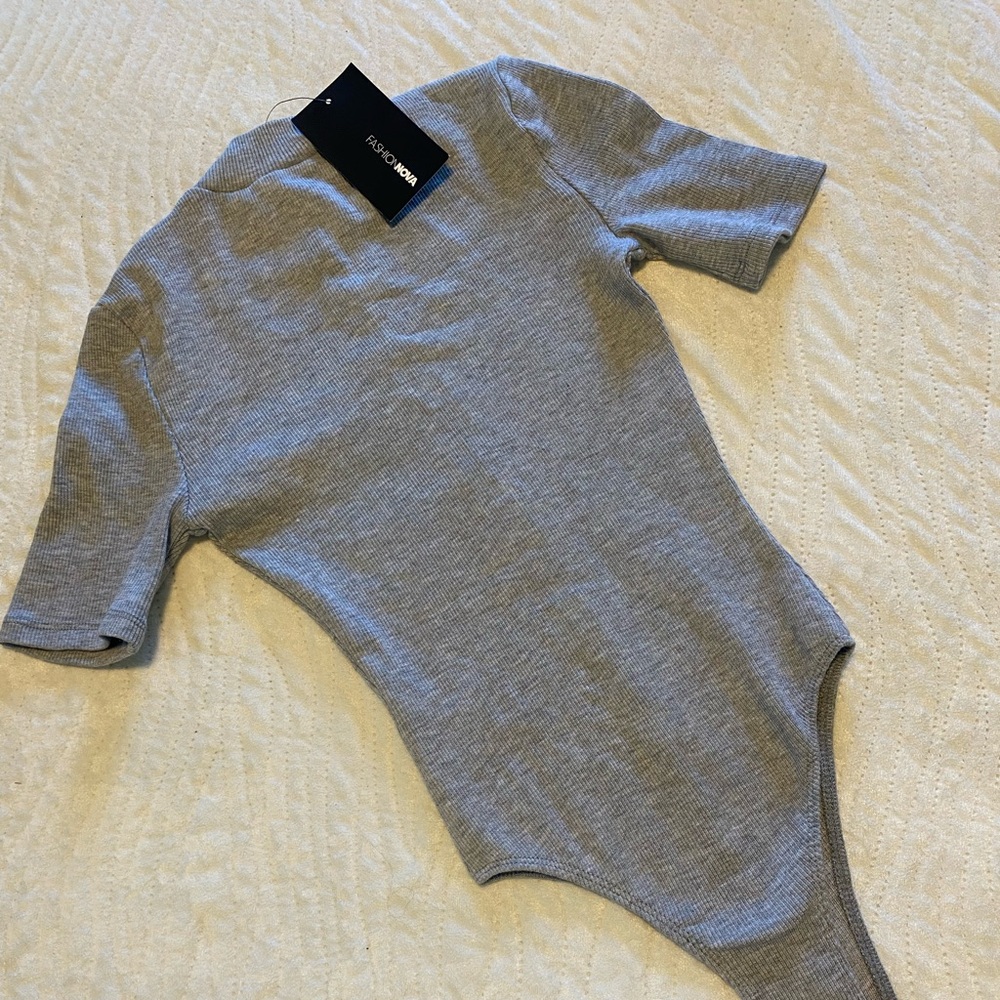 Body suit. Gray. New! - Picture 3 of 5